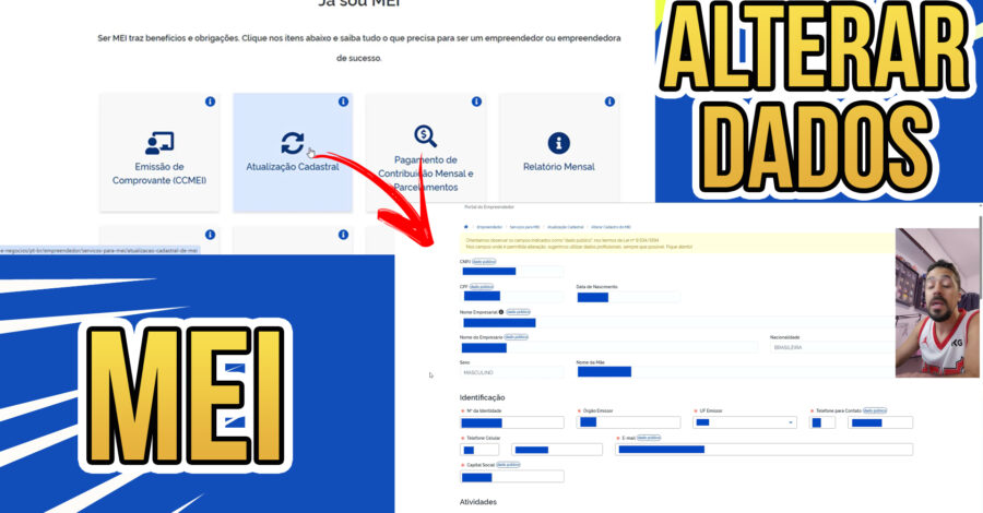 COMO ALTERAR DADOS DO MEU MEI NO SITE DO GOV PARA ATUALIZAR DADOS CCMEI – CNPJ