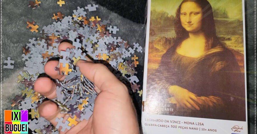 UNBOXING do Quebra-Cabeça Leonardo Da Vinci A Mona Lisa com 500 peças nano Game Office
