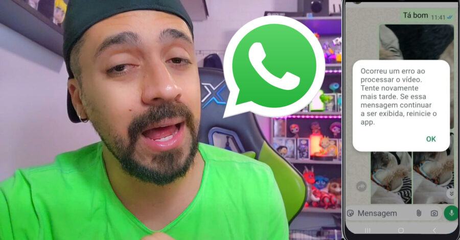 WHATSAPP: OCORREU UM ERRO AO PROCESSAR O VÍDEO. TENTE NOVAMENTE MAIS TARDE… como eu corrigi o erro