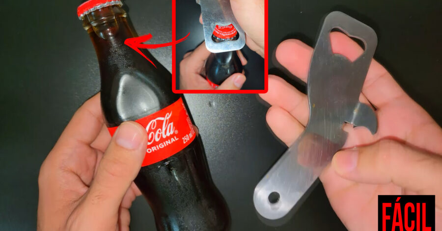 COMO ABRIR GARRAFA COM ABRIDOR COMUM ( GARRAFA KS DE REFRIGERANTE OU CERVEJA )
