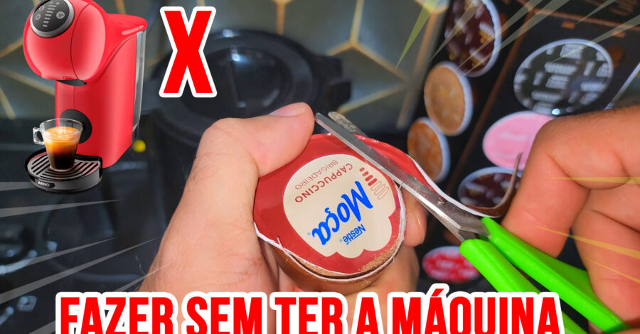 COMO FAZER CAFÉ DE CÁPSULA SEM TER A MÁQUINA DOLCE GUSTO