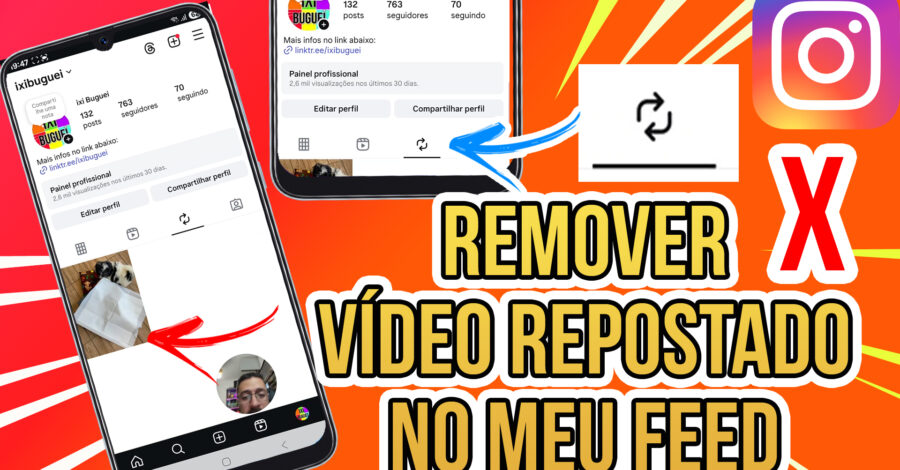 🔄 COMO REMOVER REEL OU FOTO REPUBLICADO NO MEU PERFIL DO INSTAGRAM | TIRAR DO FEED ( repostei )