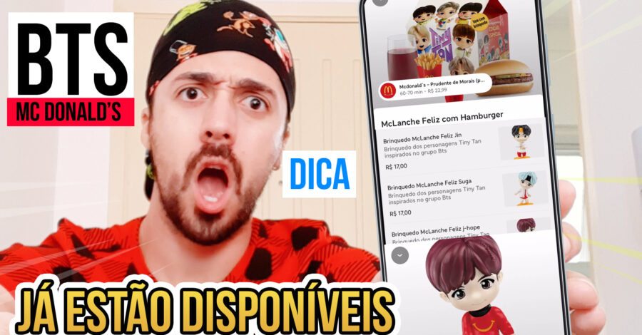 COLEÇÃO DO BTS JÁ CHEGOU NO MC DONALD’S E AQUI VAI UMA DICA