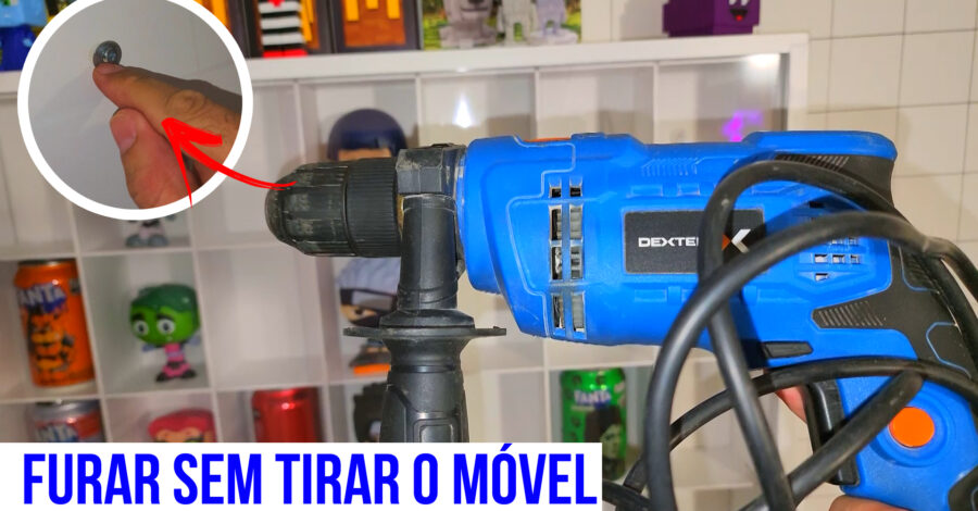 COMO COLOCAR PARAFUSO E BUCHA SEM REMOVER O MÓVEL DA PAREDE