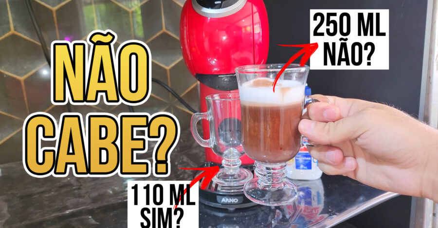 CANECA DE 250 ml NÃO COUBE NA CAFETEIRA DOLCE GUSTO GENIO? SERÁ? ( Dica )