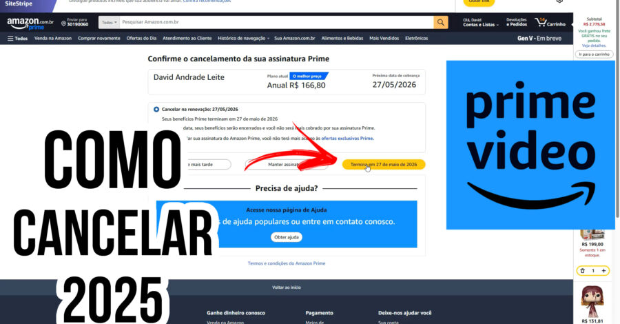 COMO CANCELO ASSINATURA DO AMAZON PRIME VIDEO EM 2025 – PASSO A PASSO