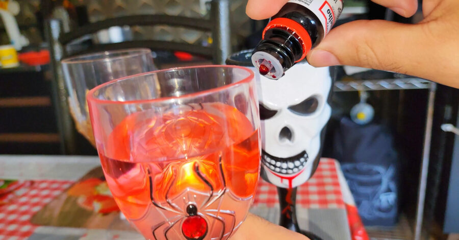 PINGUE CORANTE VERMELHO E DEIXE SUA FESTA DE HALLOWEEN MAIS TEMÁTICA