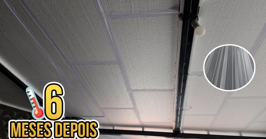 COMPENSOU? 6 MESES QUE COLOQUEI ISOPOR PARA ISOLAR O CALOR DA TELHA METÁLICA…