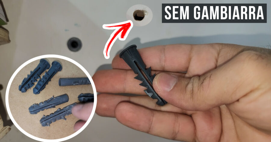 BUCHA DE FIXAÇÃO ENTRANDO DENTRO DA PAREDE, O QUE FAZER? ( SEM GAMBIARRA )