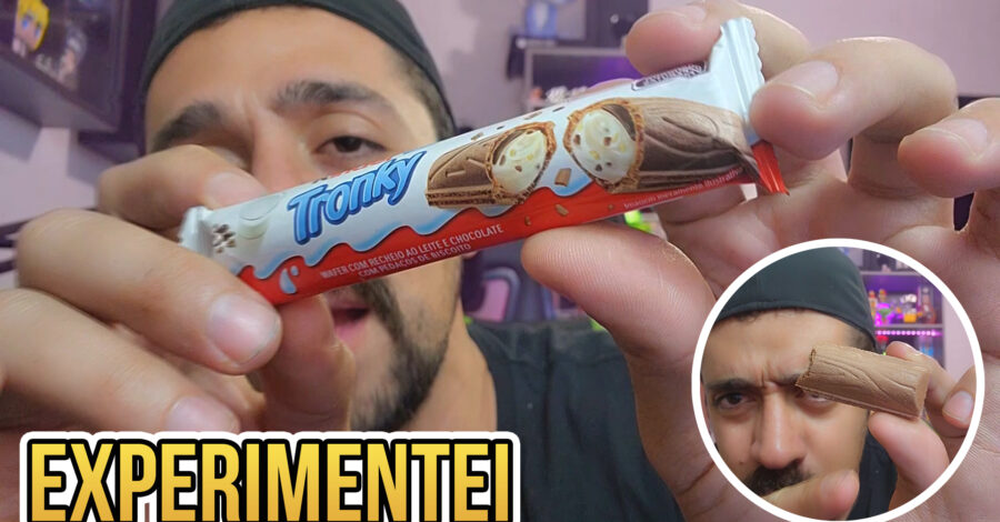 PROVEI O KINDER TRONKY… É BOM?