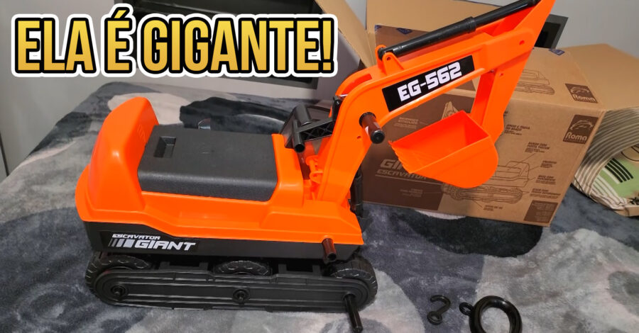 RETROESCAVADEIRA GIGANTE GIANT ESCAVATOR 1780 ROMA : COMO MONTAR ( ESCAVADEIRA DE BRINQUEDO )