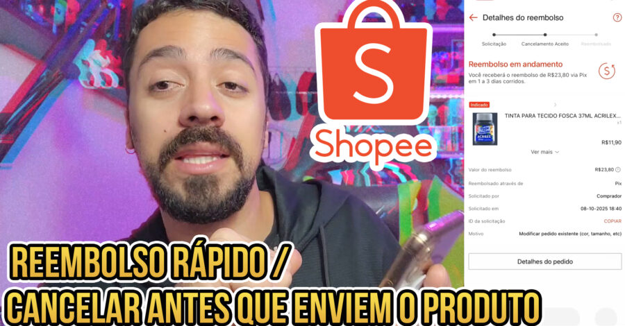 COMPROU ERRADO? COMO RECEBER O REEMBOLSO RAPIDAMENTE NA SHOPEE ( SE CANCELADO IMEDIATAMENTE )