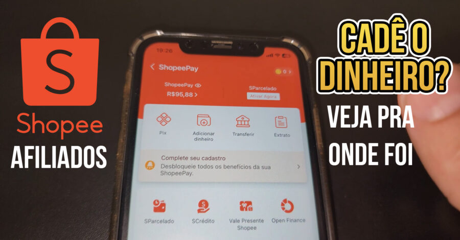 DINHEIRO RECEBIDO PELO SHOPEE AFILIADO NÃO APARECEU NA CONTA? ONDE ENCONTRAR?