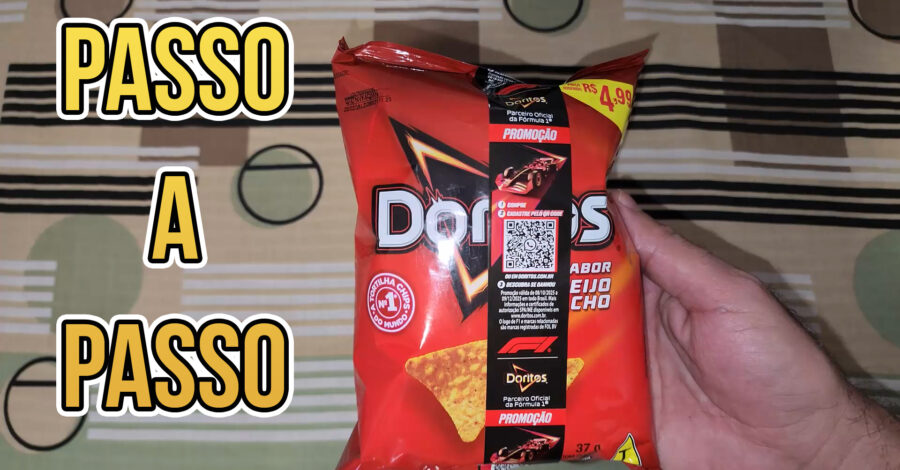 PASSO A PASSO CADASTRANDO NA PROMOÇÃO DORITOS FÓRMULA 1