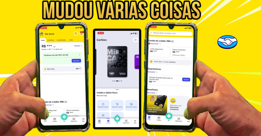 APP DO MERCADO PAGO ATUALIZOU A LAYOUT QUASE TUDO – OFICIALMENTE AMARELO