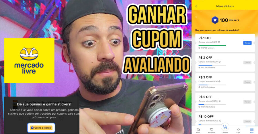 NOVIDADE: COMO GANHAR CUPOM DE DESCONTO COM OS STICKERS NO MERCADO LIVRE