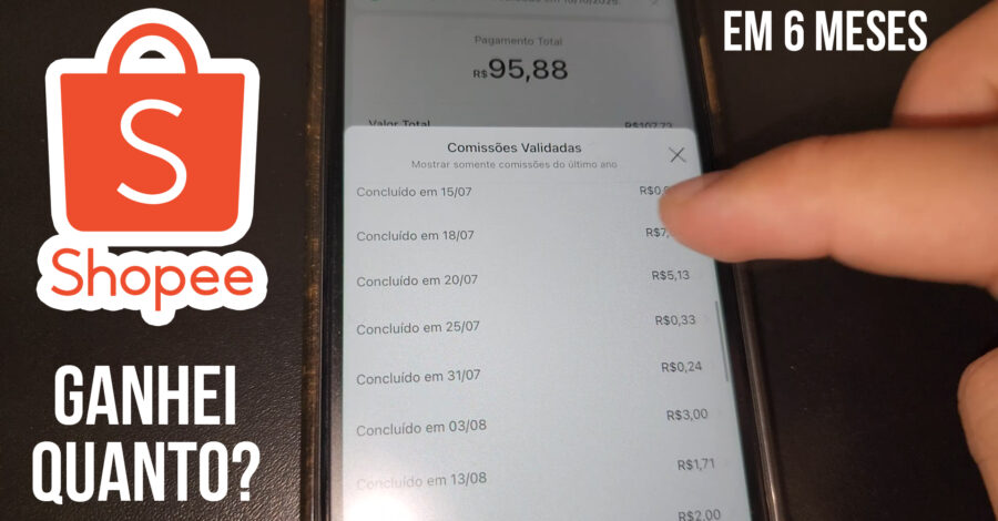 QUANTO EU RECEBI APÓS 6 MESES SENDO AFILIADO DA SHOPEE?