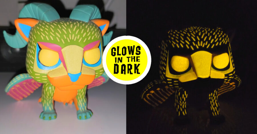 O QUE É UM FUNKO POP: Glows In The Dark ( Exemplo a Pepita 982 )