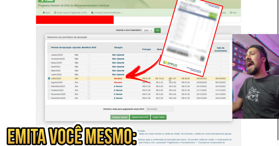 COMO EMITIR BOLETO MEI VENCIDO OU NÃO em 2025 e 2026 (PGMEI) | Guia Completo para Imprimir DAS MEI