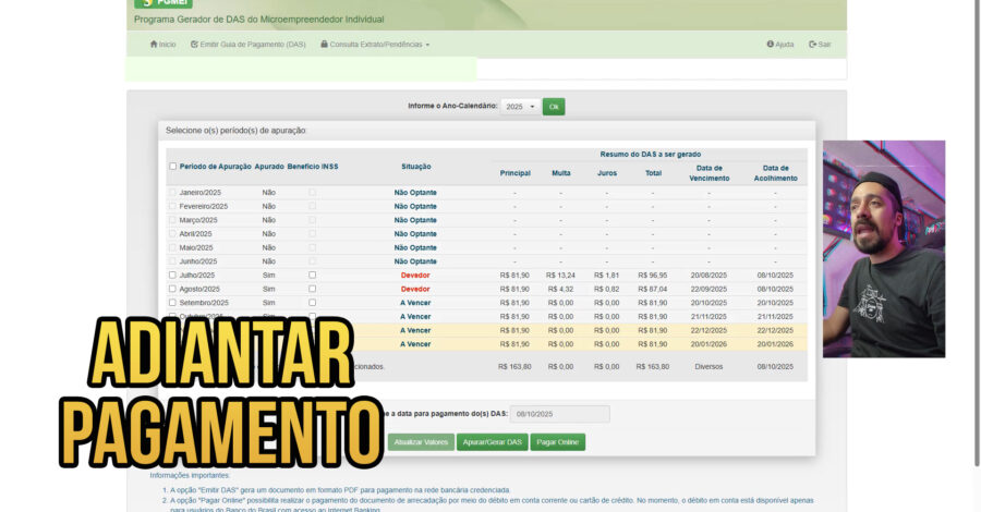 COMO ANTECIPAR PARCELAS DE PAGAMENTO DO MEI
