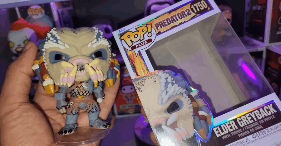 ESPEREI MUITO: VEJA DETALHES DO FUNKO POP PLUS! 1750 PREDATOR 2 ( ELDER GREYBACK )