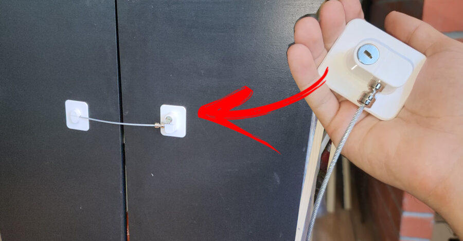 COLANDO TRAVA DE SEGURANÇA COM CHAVE PARA PORTA, GAVETAS, JANELAS, GELADEIRA E ARMÁRIO como funciona
