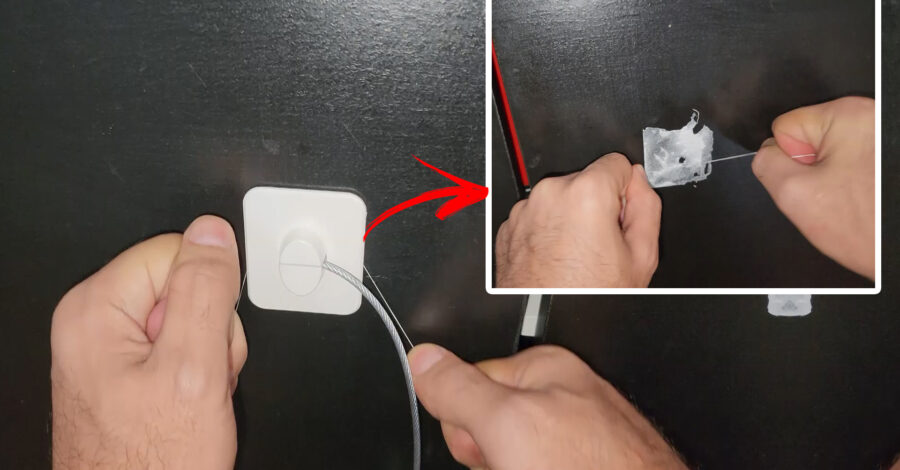 REMOVA COM 1 FIO: COMO REMOVER OBJETO COLADO COM COLA ADESIVO DUPLA FACE DO MÓVEL OU PAREDE