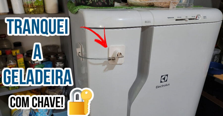 😱 COLOQUEI FECHADURA COM CHAVE NA GELADEIRA SEM FURAR