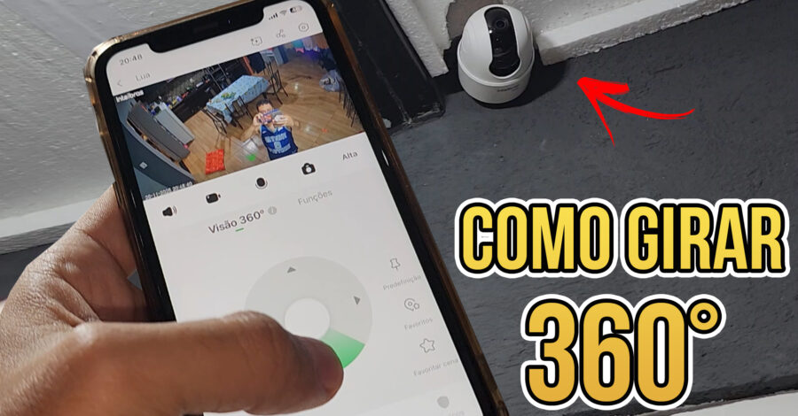 COMO MOVIMENTAR 360º A Câmera Inteligente Intelbras Ime 360 PELO CELULAR