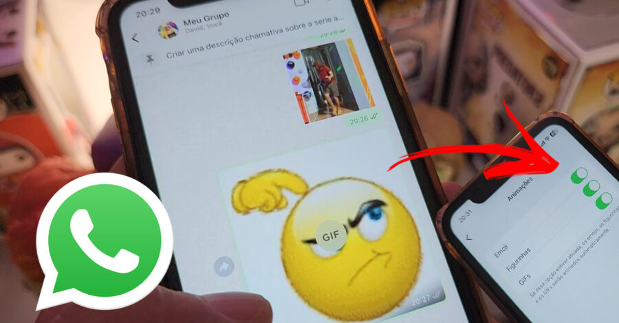 FIGURINHAS, GIFS E EMOJIS DO WHATSAPP NÃO SE MOVEM, O QUE FAZER – COMO ATIVAR OU DESATIVAR ANIMAÇÃO
