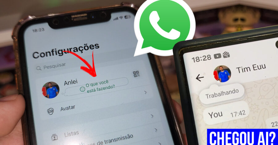 VIU AI? NOVA FUNÇÃO DO WHATSAPP: O QUE VOCÊ ESTÁ FAZENDO? RECADO COMO FUNCIONA