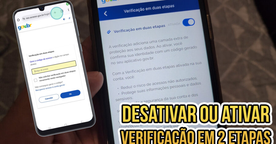 COMO DESATIVAR VERIFICAÇÃO EM DUAS ETAPAS NO APP GOV BR