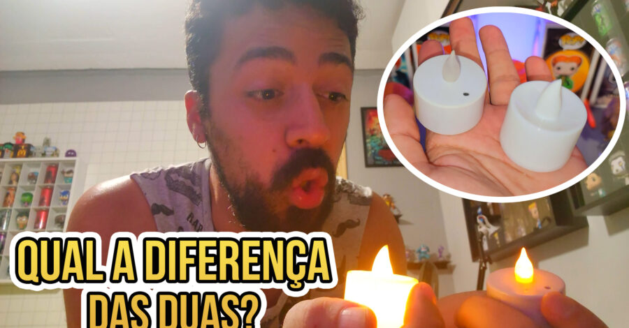 VELA LED QUE APAGA COM UM SOPRO?