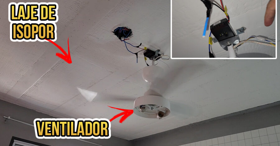DICA: ONDE FIXEI VENTILADOR DE TETO SENDO QUE MINHA LAJE É DE ISOPOR ?