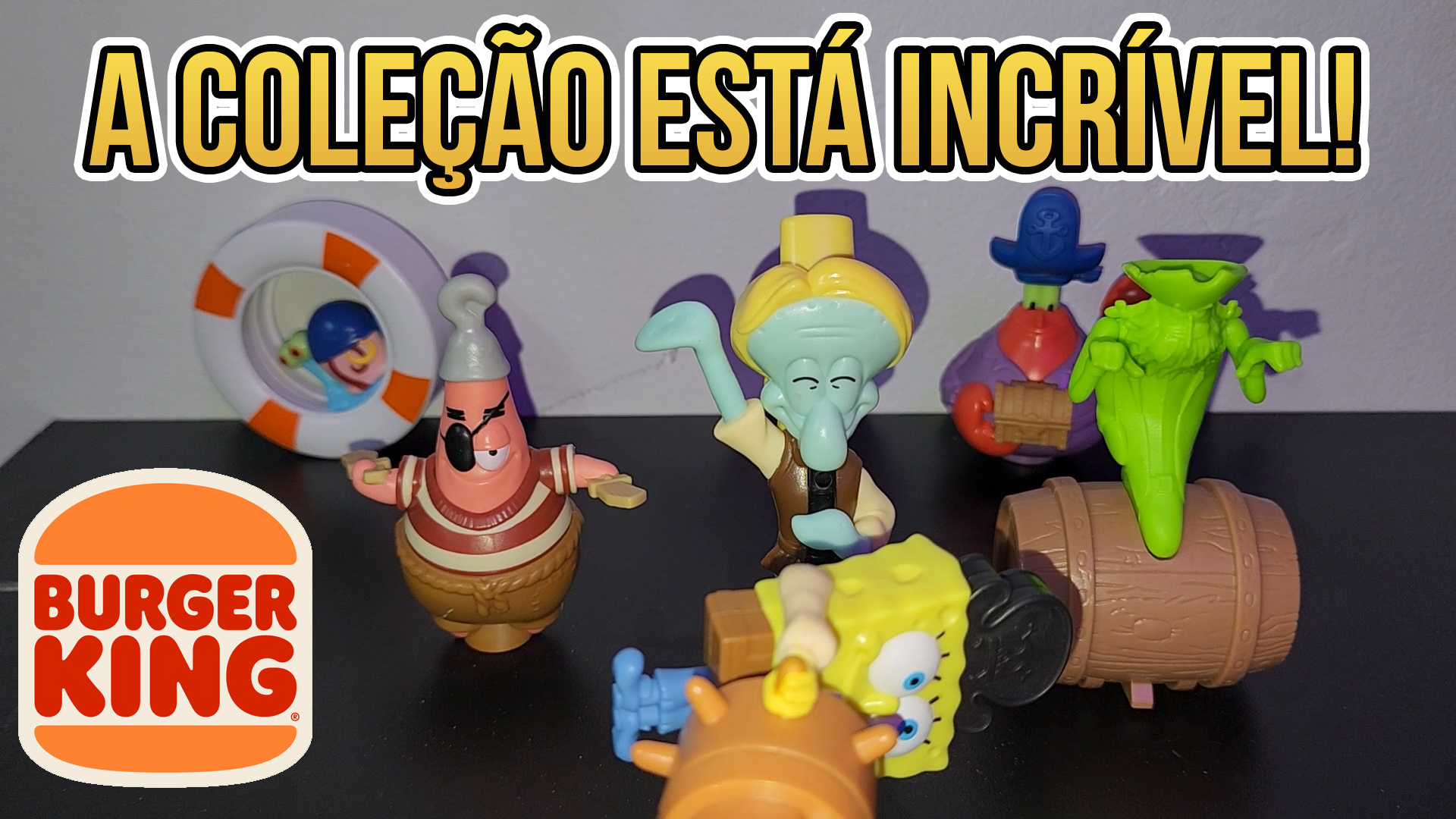 A NOVA COLEÇÃO DO BOB ESPONJA DO BURGER KING ESTÁ INCRÍVEL