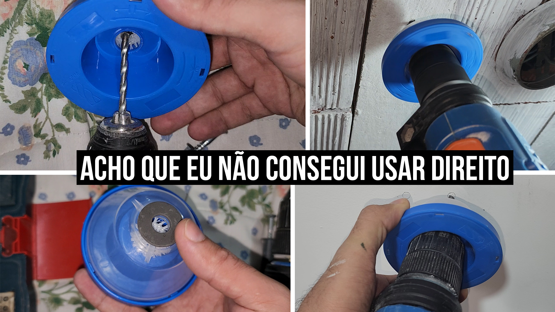 NÃO ME ADAPTEI? – TESTEI O COLETOR DE POEIRA PARA FURADEIRA