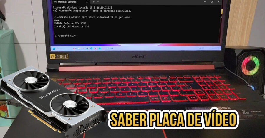 COMO SABER QUAL A PLACA DE VÍDEO DO MEU NOTEBOOK U COMPUTADOR PELO PROMPT DE COMANDO WINDOWS