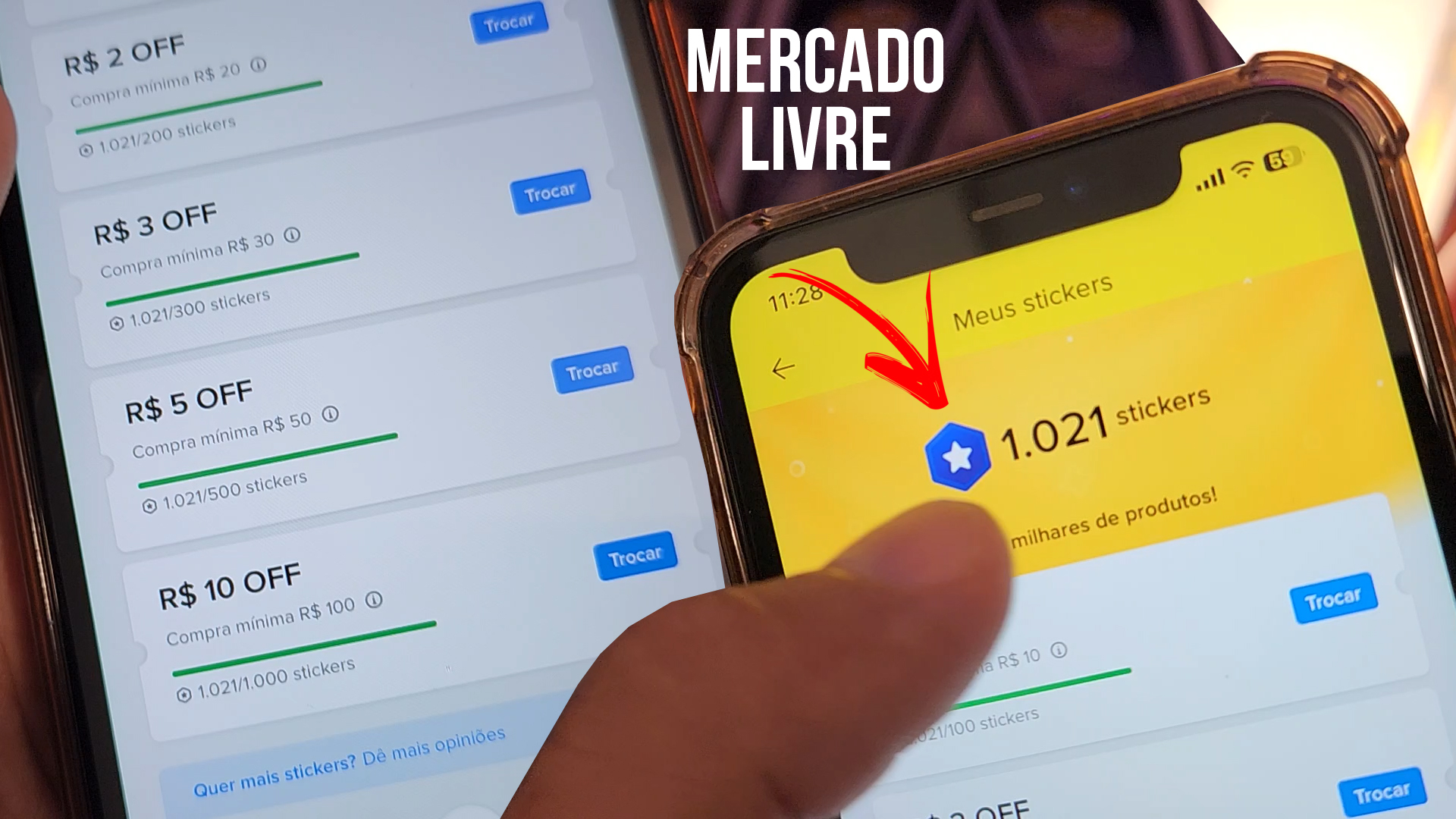 COMO TROCAR OS PONTOS STICKERS ACUMULADOS DO MERCADO LIVRE – Pontos desconto por avaliar produtos