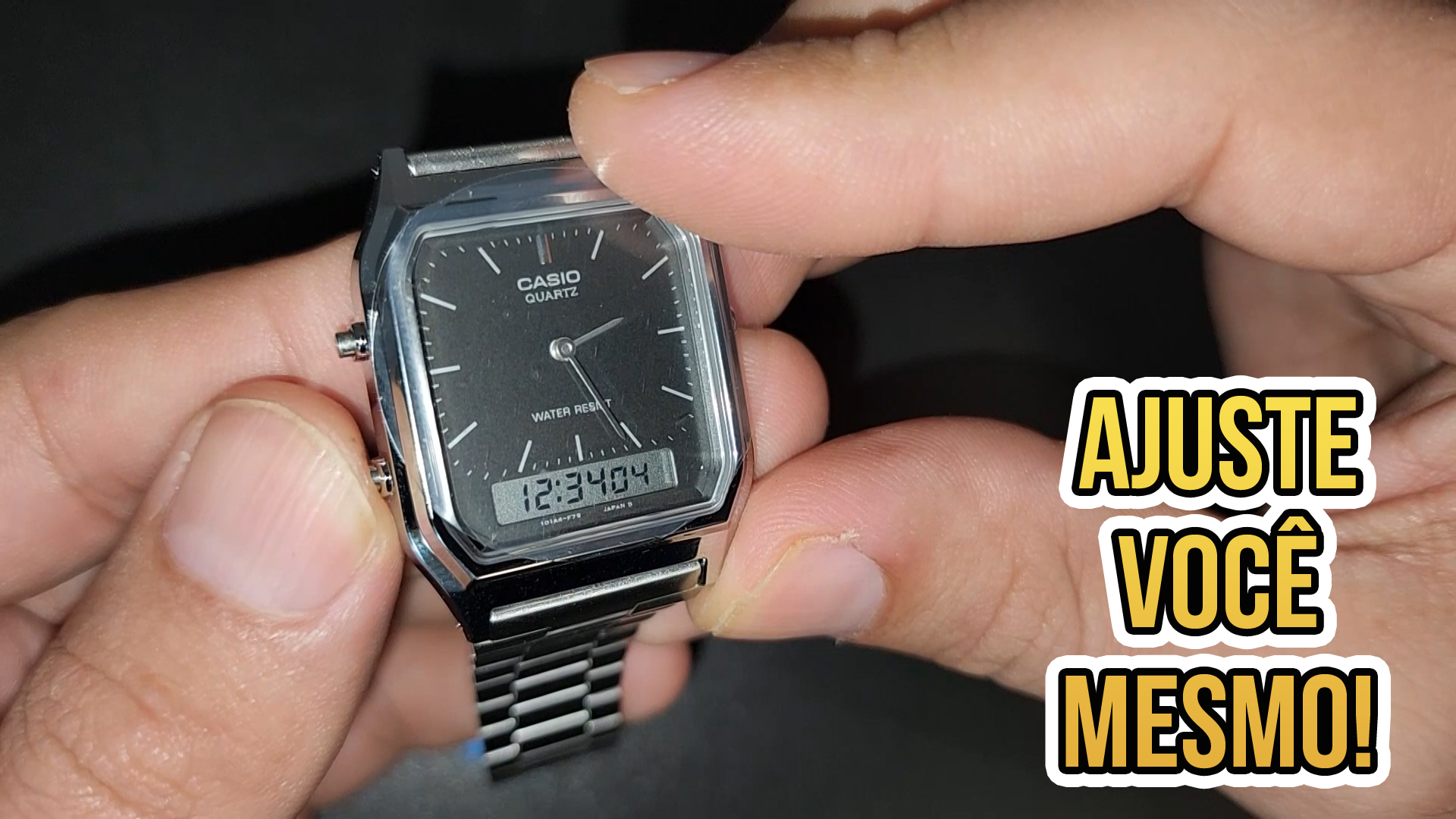 COMO AJUSTAR A HORA NO RELÓGIO DE PULSO CASIO AQ 230 ( ANALÓGICO E DIGITAL )