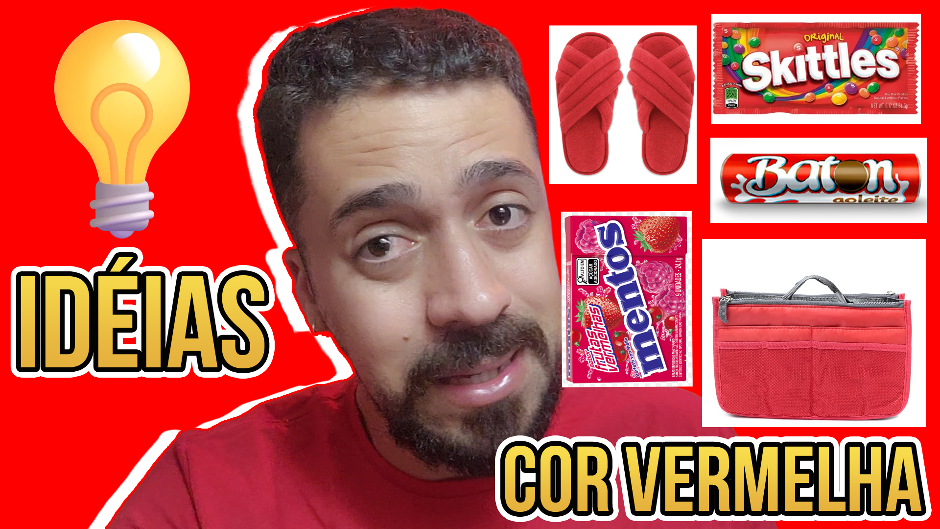IDEIAS PARA AMIGO OCULTO DAS CORES COR VERMELHA ( TREND FESTA DAS CORES )
