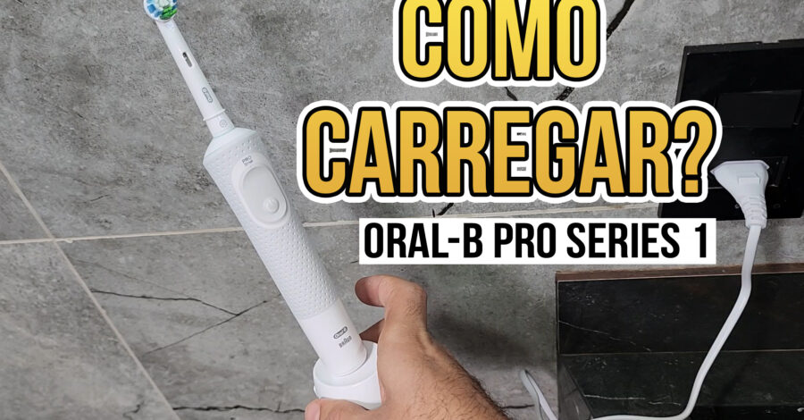 COMO COLOCAR A ESCOVA DE DENTE ELÉTRICA PRA CARREGAR NA BASE DE CARREGAMENTO ( ORAL-B PRO SERIES 1 )
