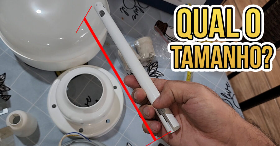 QUAL O TAMANHO DA HASTE QUE VEM NO VENTILADOR DE TETO VENTISOL FÊNIX INVERTER ?
