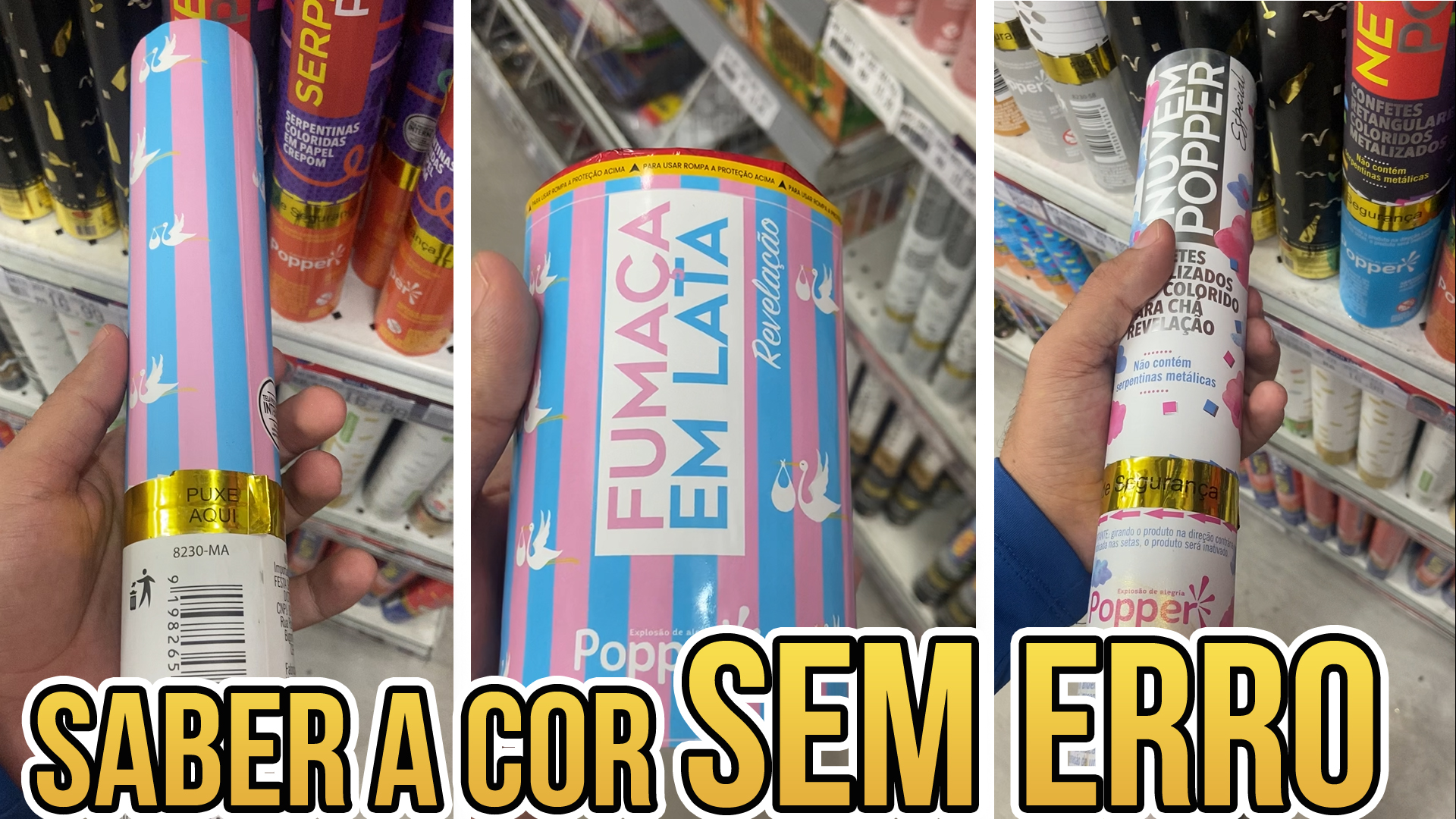 ROSA OU AZUL? COMO SABER QUAL A COR DA FUMAÇA DA LATA ou bastão DE CHÁ REVELAÇÃO?