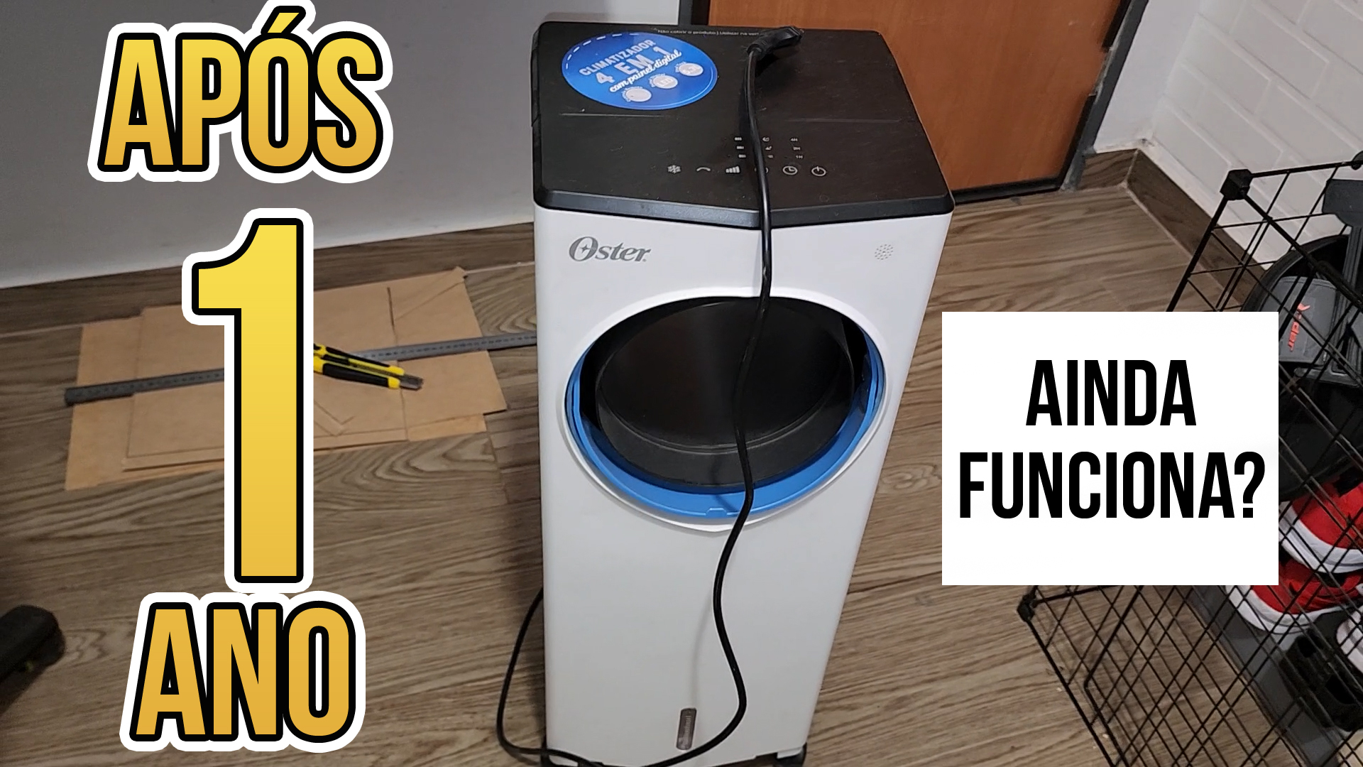 COMO ESTÁ APÓS 1 ANO? Climatizador De Ar Oster Portátil 4 Em 1 ( SEM HÉLICE )