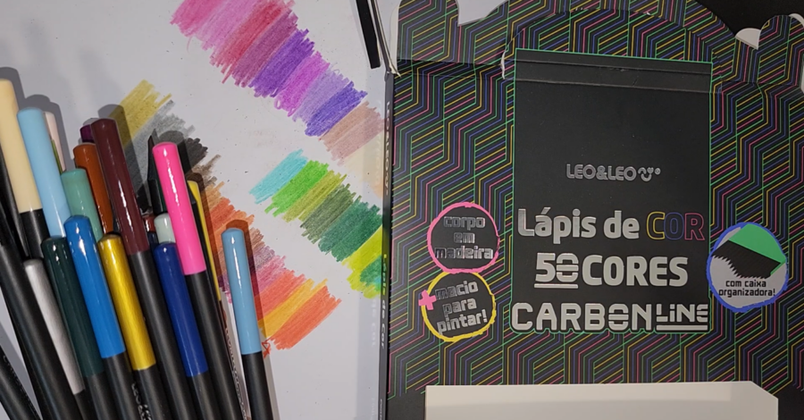 TESTANDO OS 50 LÁPIS DA LEO & LEO CARBON LINE SOFT ( MOSTREI AS 50 CORES )