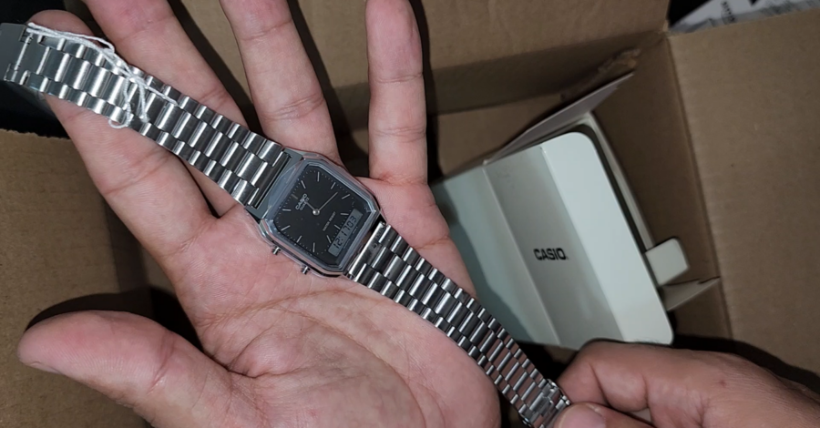 ⌚ RELÓGIO CASIO AQ 230 1DMQYEF Mens Combi / UNBOXING