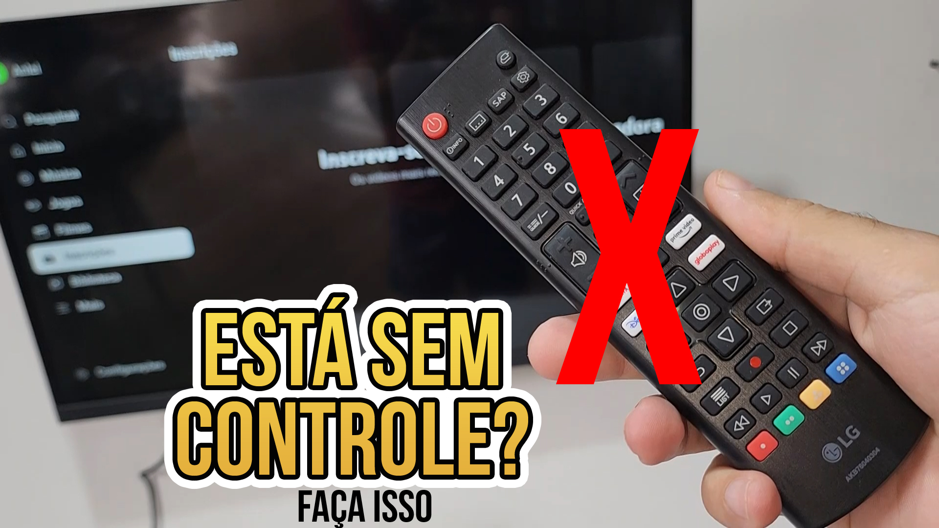 PERDEU O CONTROLE REMOTO? COMO LIGAR, DESLIGAR, AUMENTAR OU DIMINUIR O SOM DA TV LG SMART LG 32