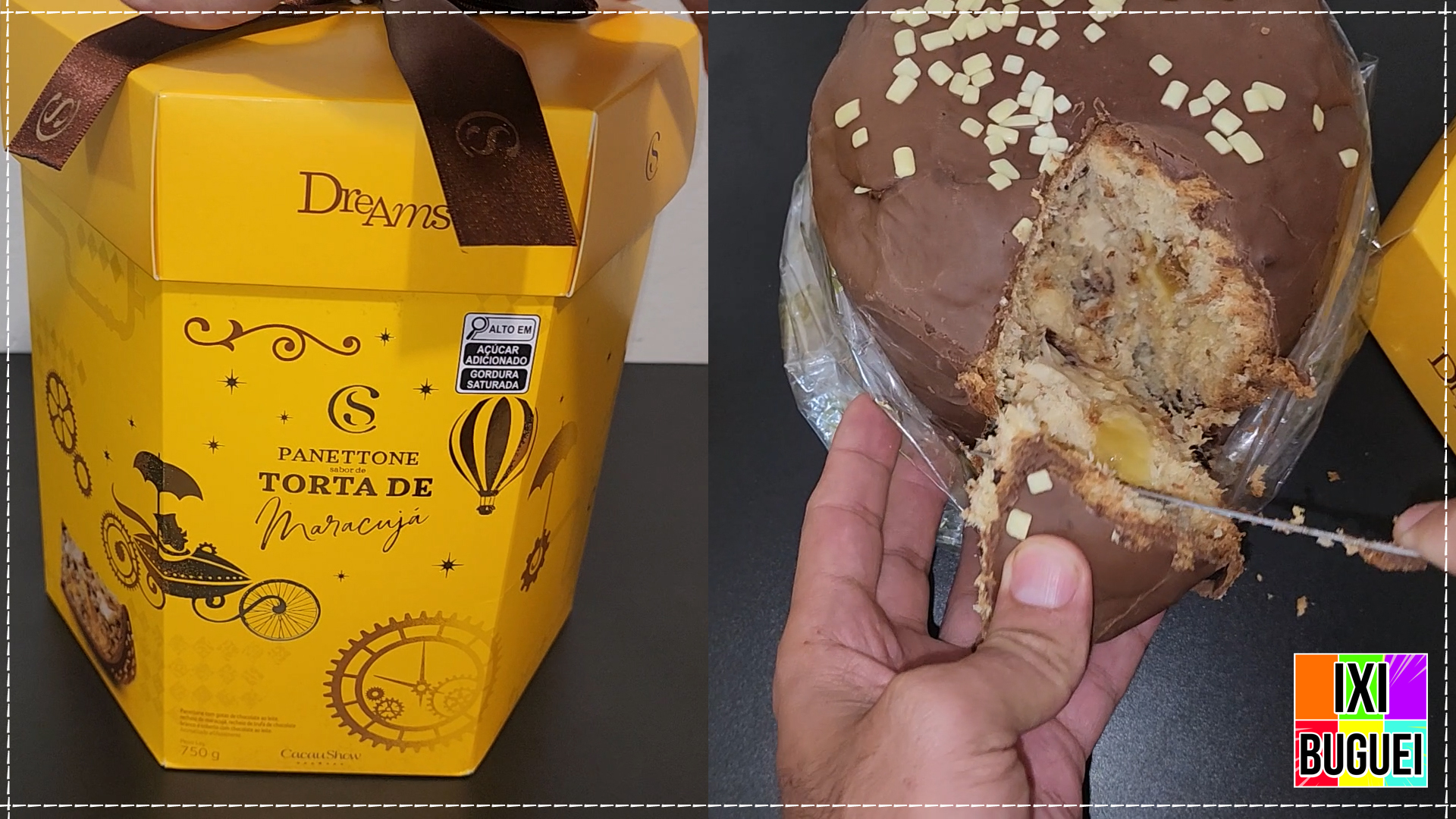 SERÁ QUE É ENJOATIVO? GANHEI O PANETTONE SABOR TORTA DE MARACUJÁ – CACAU SHOW