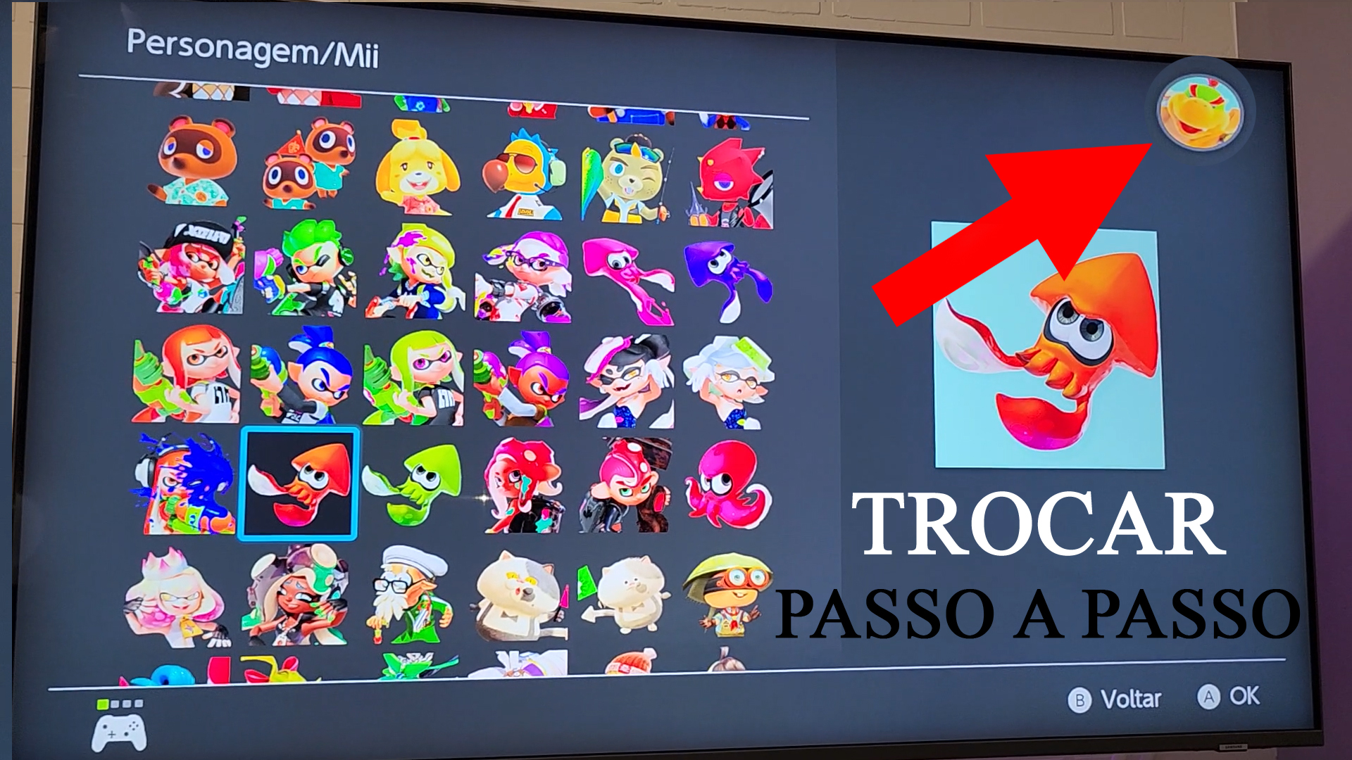 COMO EDITAR ÍCONE ( ALTERAR PERSONAGEM/Mii ) IMAGEM DE PERFIL DO NINTENDO SWITCH PASSO A PASSO FÁCIL