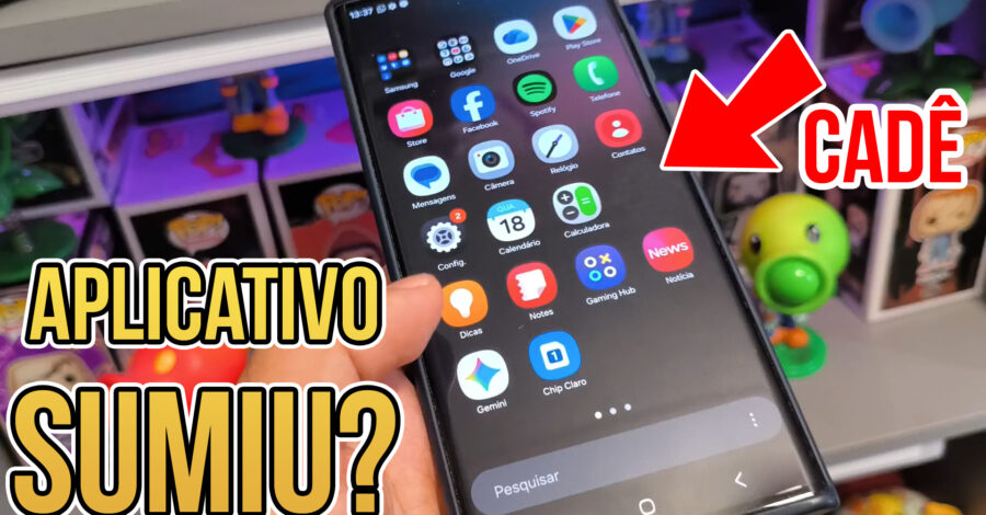 ÍCONE DO APLICATIVO SUMIU DA TELA DO CELULAR ( GALERIA OU OUTROS )